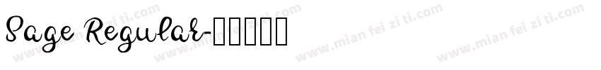 Sage Regular字体转换